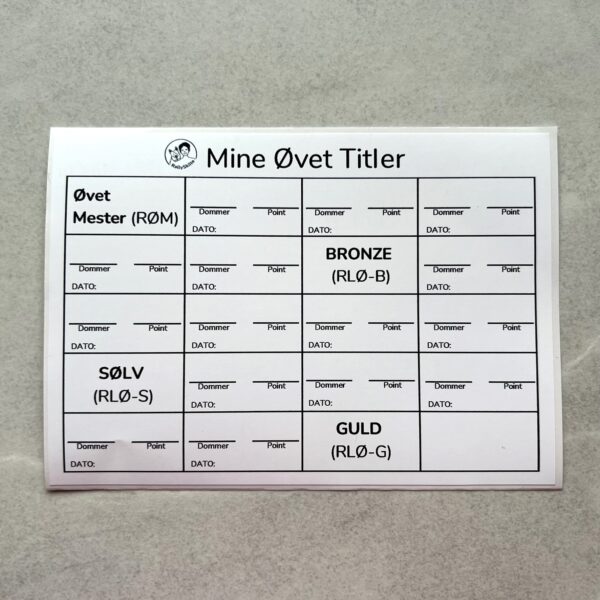 Mine Øvet titler