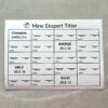 Mine Ekspert titler