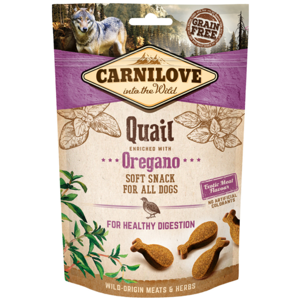 Carnilove Soft Snack Vagtel & Oregano